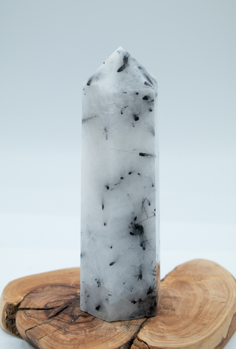 Rutile Tourmaline in Quartz Tower- XL - Luxe Collection