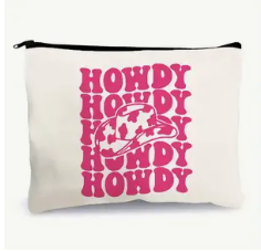 Howdy Zipper Pouch