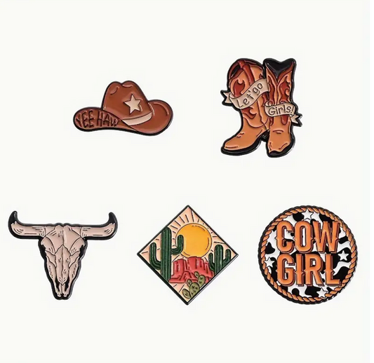 Cowgirl Western Pins
