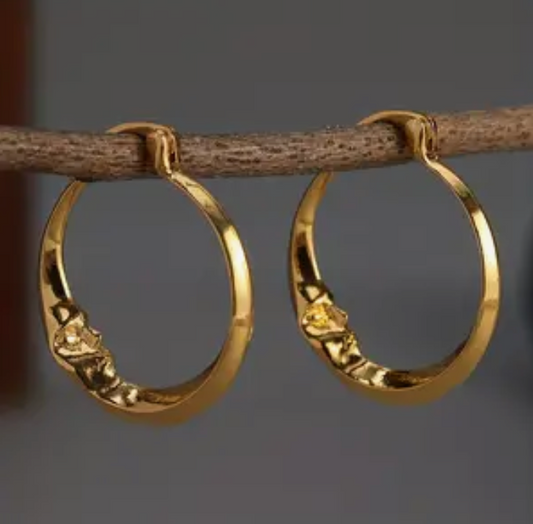 Crescent Moon Hoop