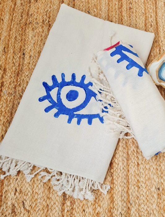 Evil Eye Turkish Beach Towel