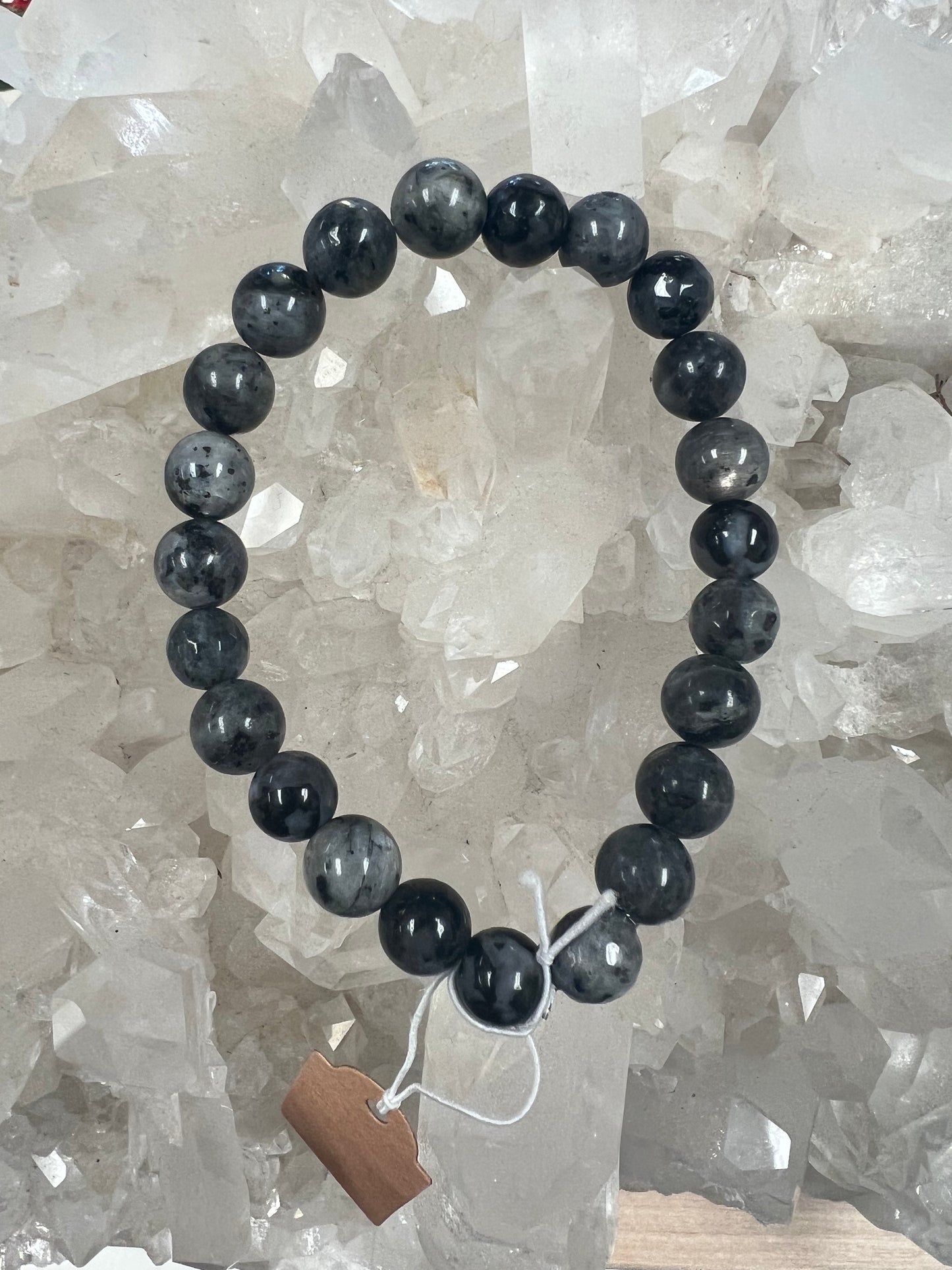 Larvikite Labradorite Stretch Bracelet (6mm)