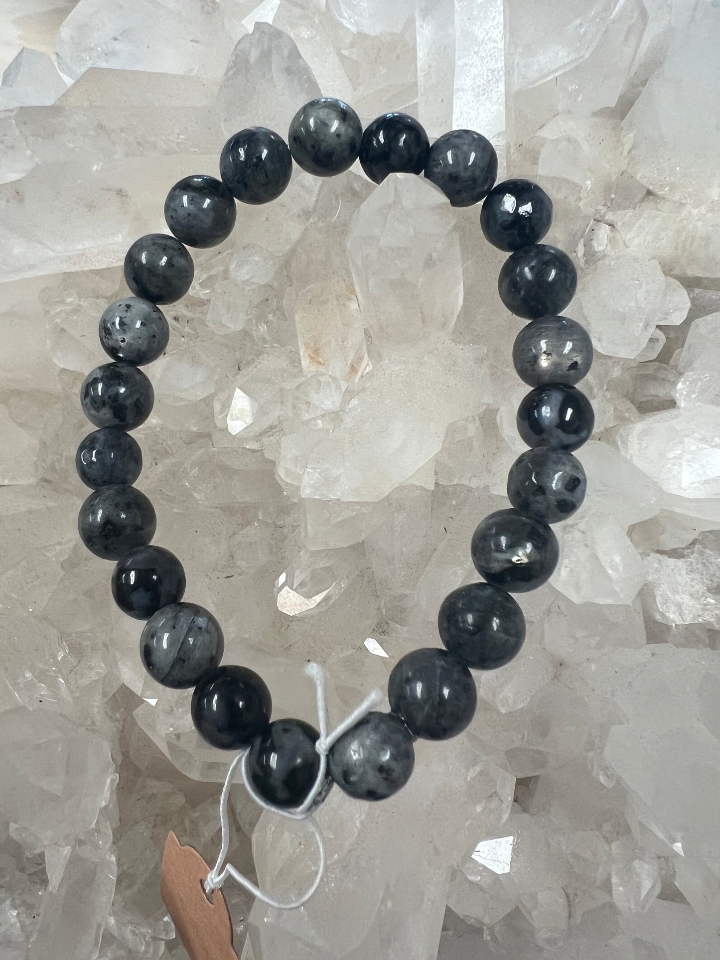 Larvikite Labradorite Stretch Bracelet (6mm)