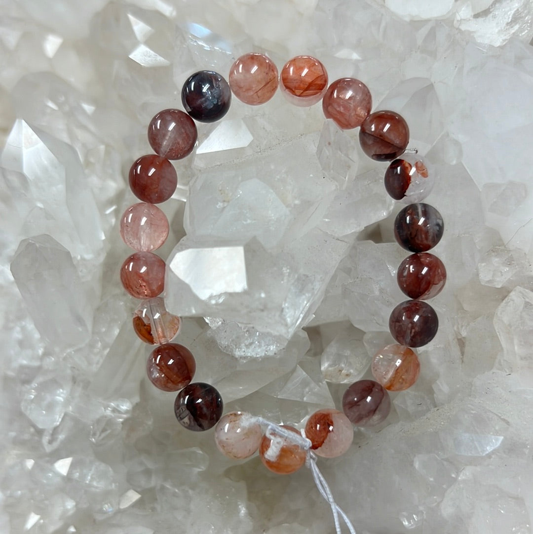 Red Phantom Quartz Stretch Bracelet
