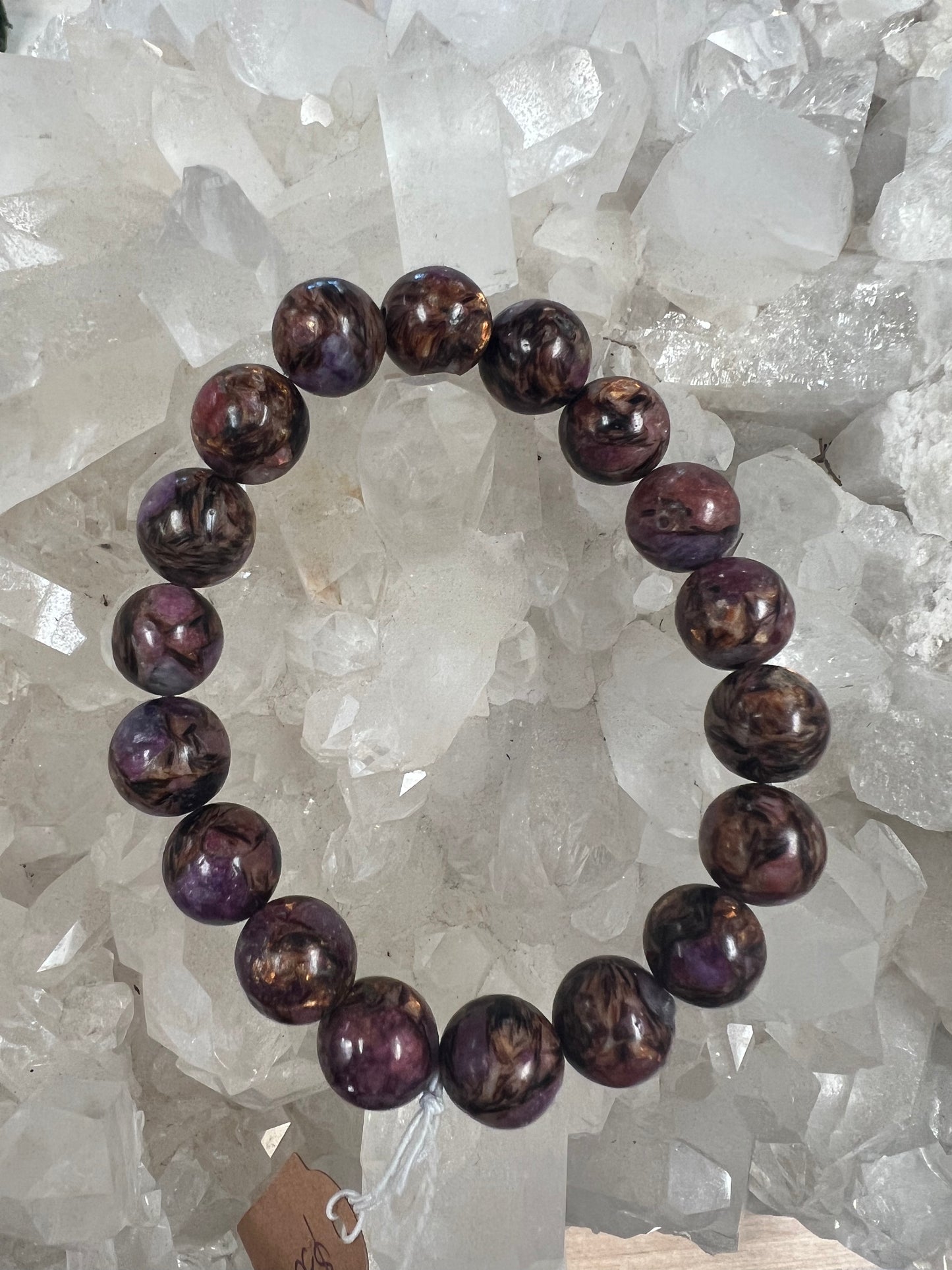 Bronzite Lepidolite Stretch Bracelet (10mm)