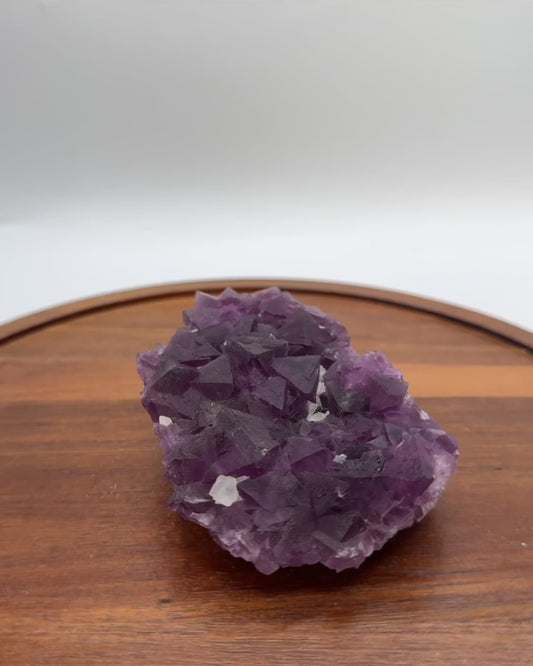 Purple Cubic Fluorite Specimen - Luxe Collection