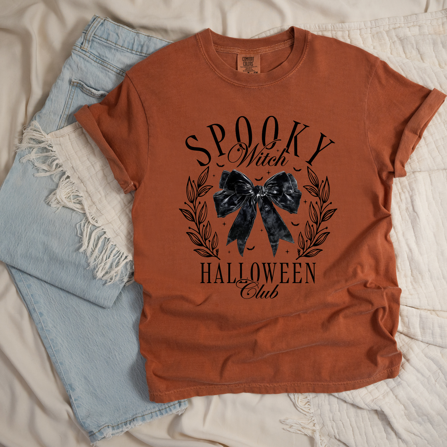 Spooky Witch Halloween Club Graphic Tee