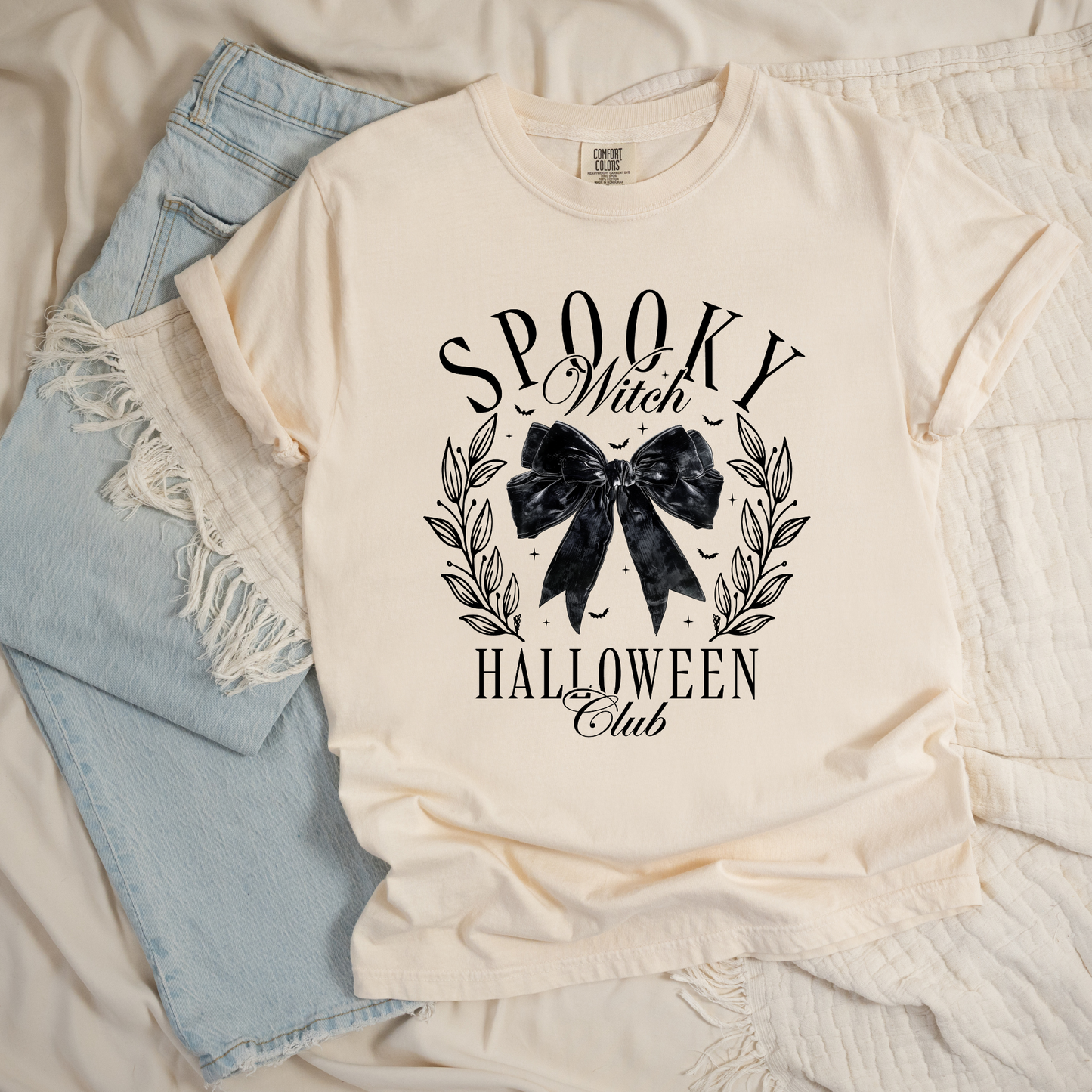 Spooky Witch Halloween Club Graphic Tee