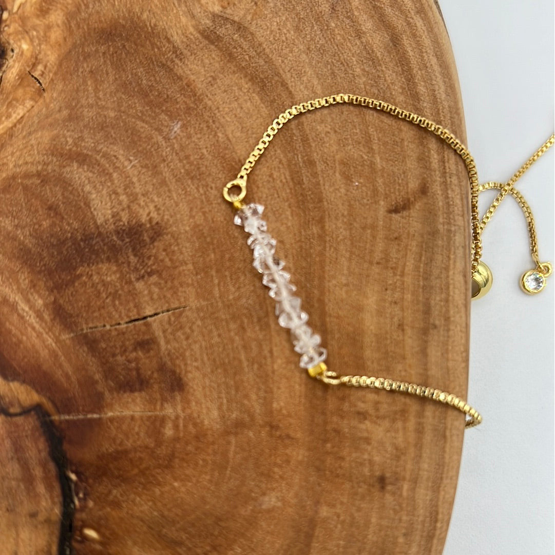 Herkimer Diamond Adjustable Bracelet