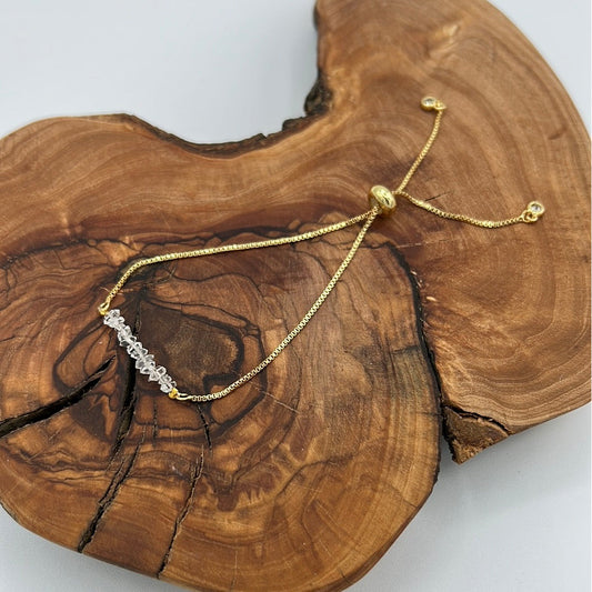 Herkimer Diamond Adjustable Bracelet