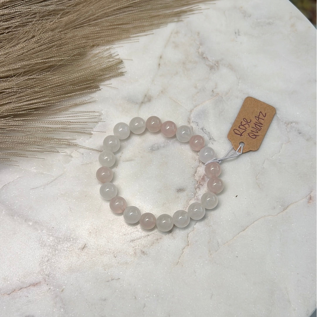 Rose Quartz Beaded Bracelet