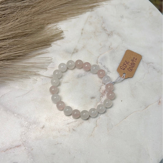 Rose Quartz Beaded Bracelet