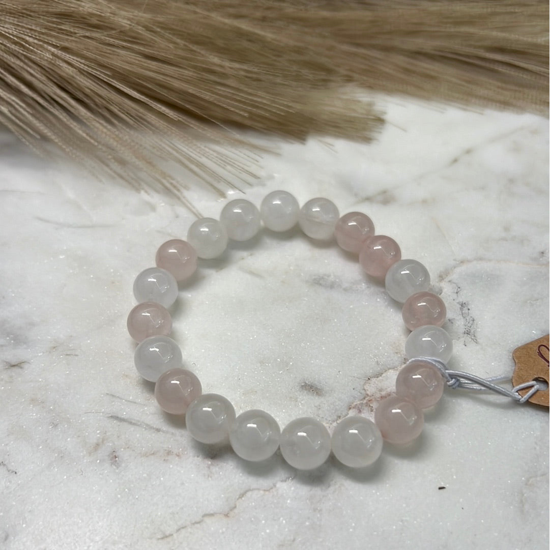 Rose Quartz Beaded Bracelet