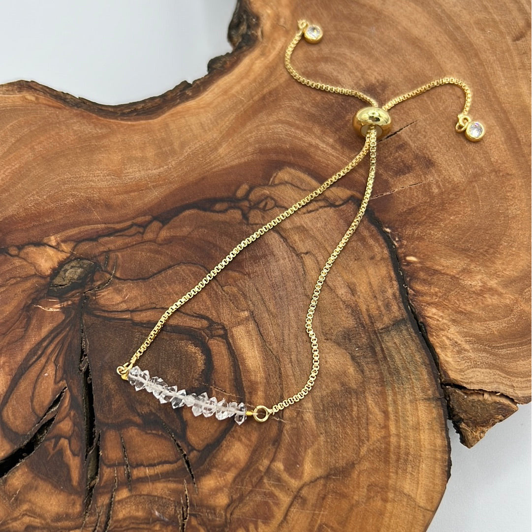 Herkimer Diamond Adjustable Bracelet